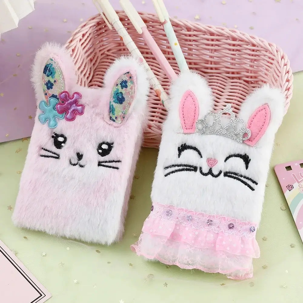 Cuadernos de peluche kawaii