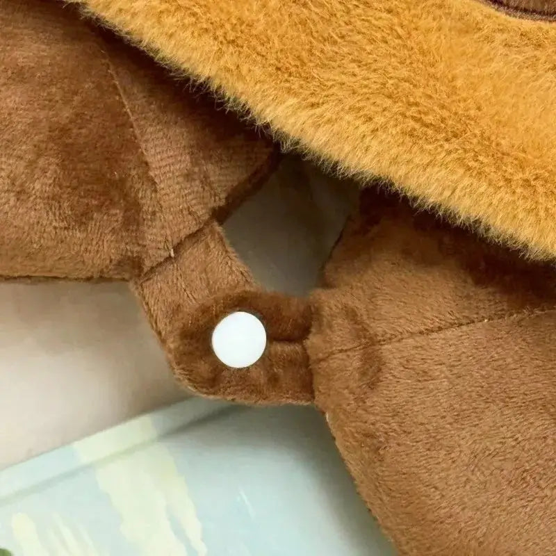 Travel pillow with capybara hood