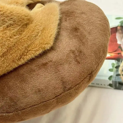 Travel pillow with capybara hood