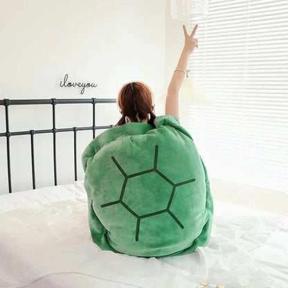 Carapace Tortue Coussin Peluche 🐢