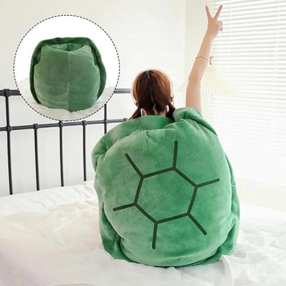 Carapace Tortue Coussin Peluche 🐢