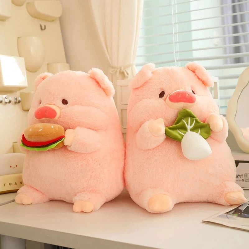 Porkie la Peluche Cochon Gourmand