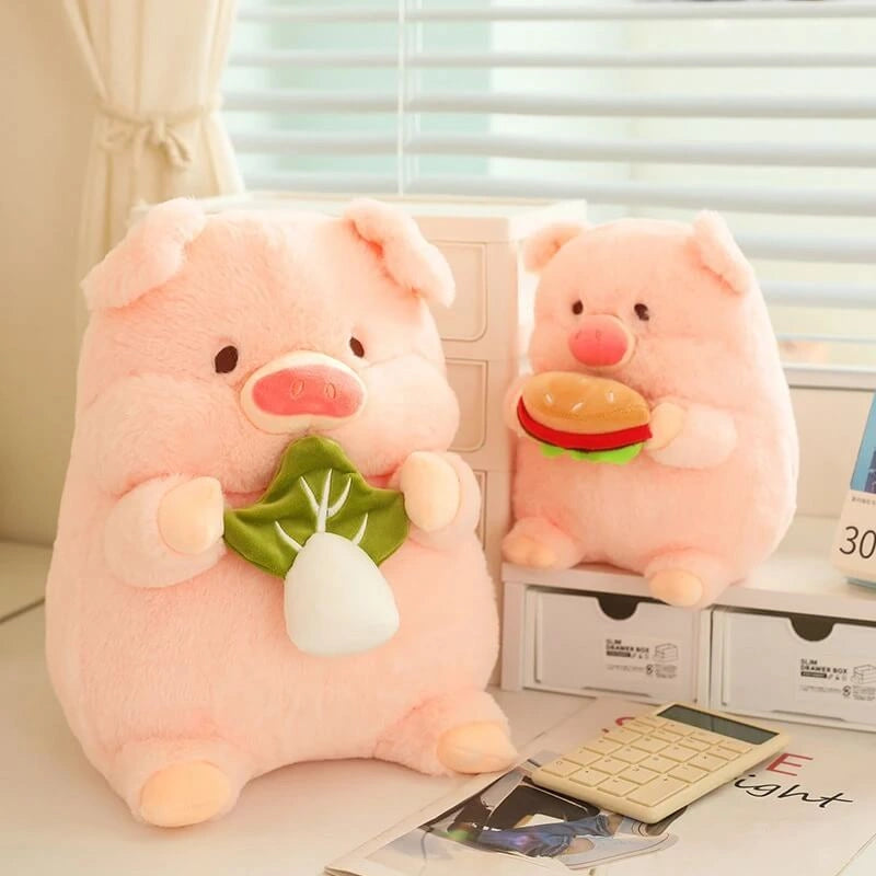 Porkie la Peluche Cochon Gourmand