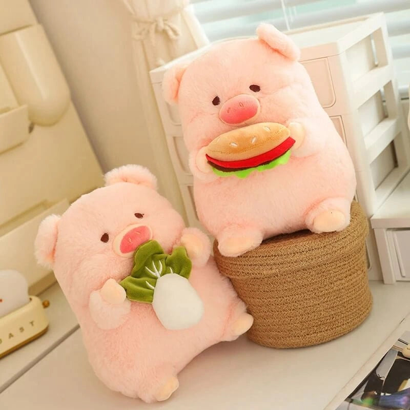 Porkie la Peluche Cochon Gourmand