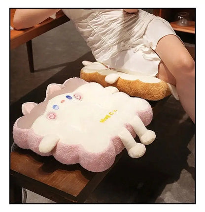 Peluche Coussin Chat Toast
