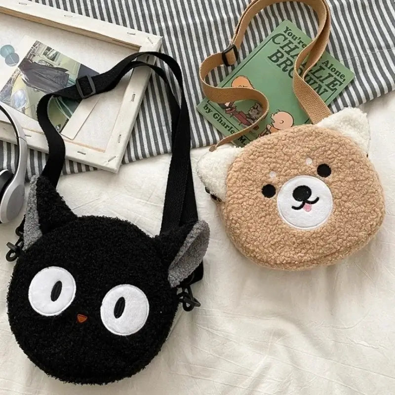 Neko, Shiba and Hitsuji Plush Bags