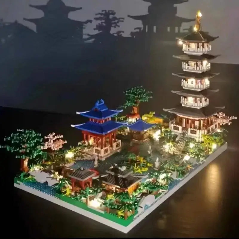 Temple Leifeng et sa rivière à construire